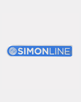 Simon Line Tag Logo Enamel Pin