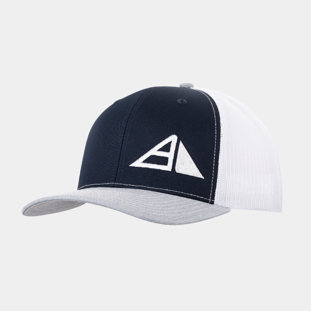 Axiom Pyramid Logo Six Panel Trucker Hat