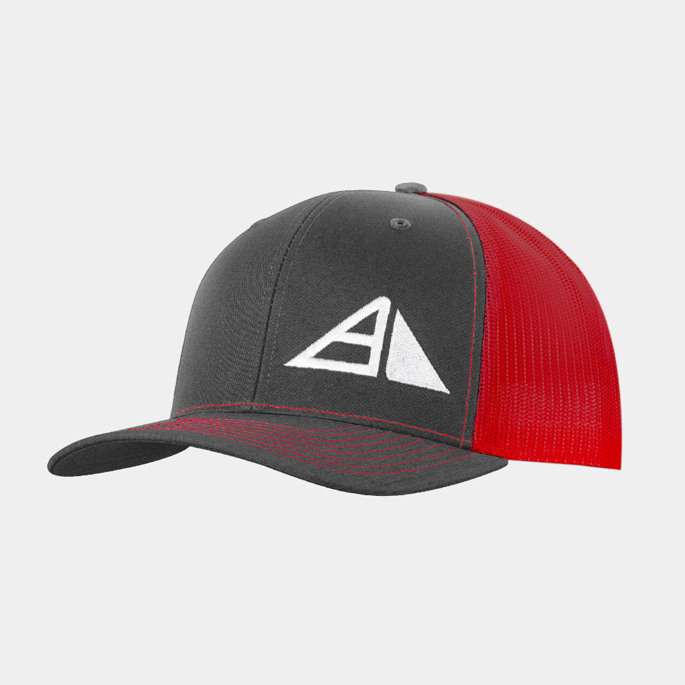 Axiom Pyramid Logo Six Panel Trucker Hat