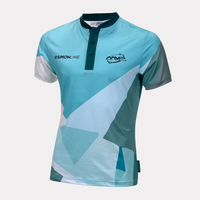 Simon Line Blade Collar Polo - Fern